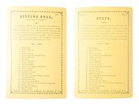 [AMERICAN INDIANS]. BAILEY, DIX, & MEAD, photographers. A group of 2 cabinet cards of Sitting Bull and Steps. Fort Randall, DT: 1882.