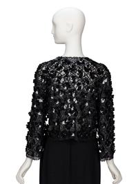 Oscar de la Renta, Black Embellished Jacket