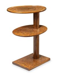 A Burl Walnut Side Table