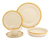 A Lenox Porcelain Dinner Service Dinner plate diameter 10 3/4 inches. — 20TH CENTURY