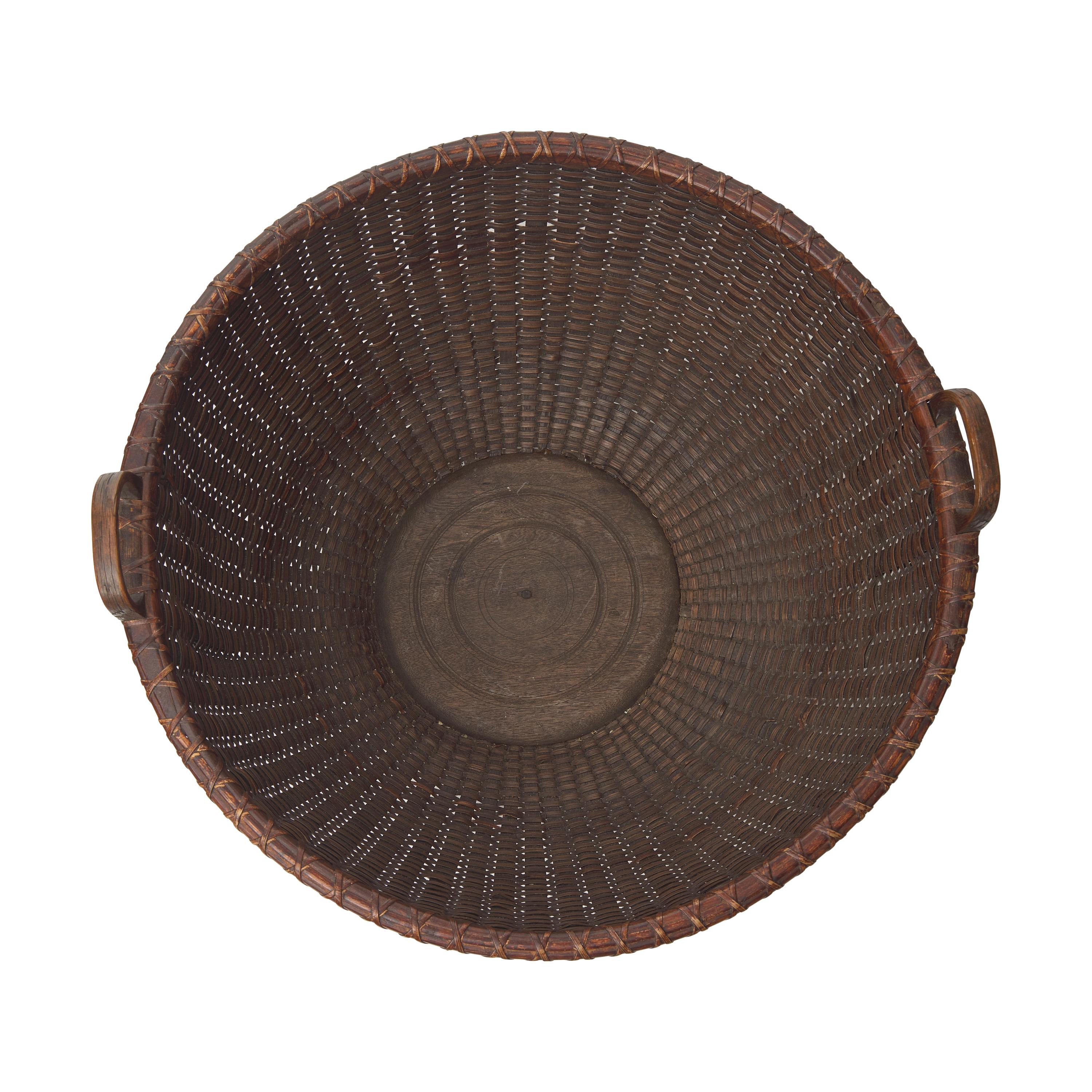 A Large Nantucket Lightship Gathering Basket