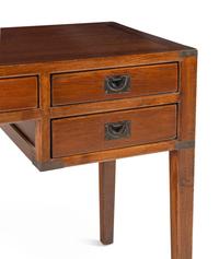 An Arts and Crafts Style Brass-Mounted Oak Desk