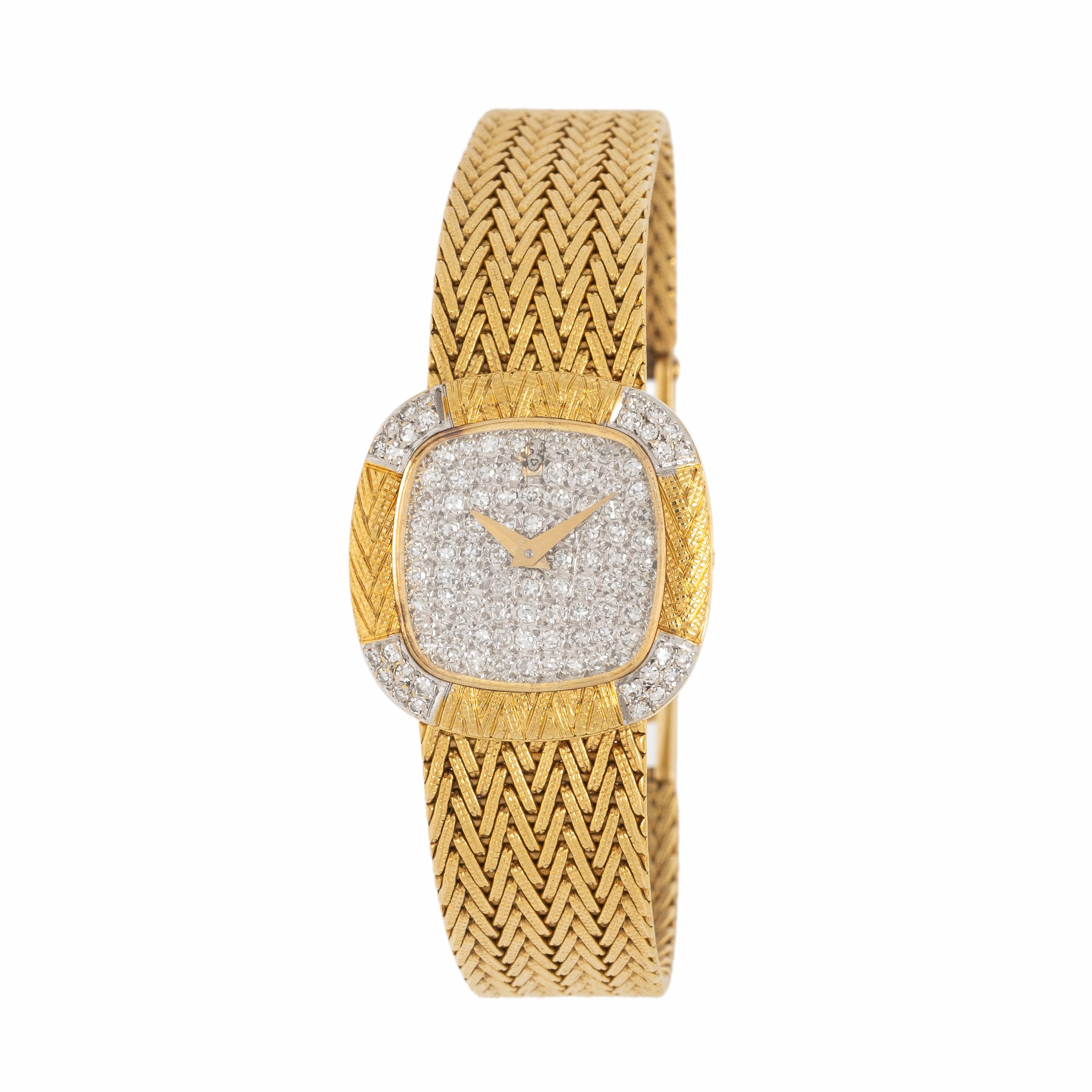 Corum, 18K Yellow Gold and Diamond Pavé Watch