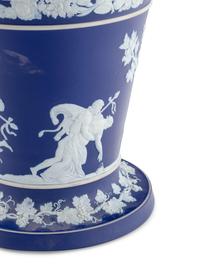 A Large Wedgwood Jasperware Vase and Flower Frog