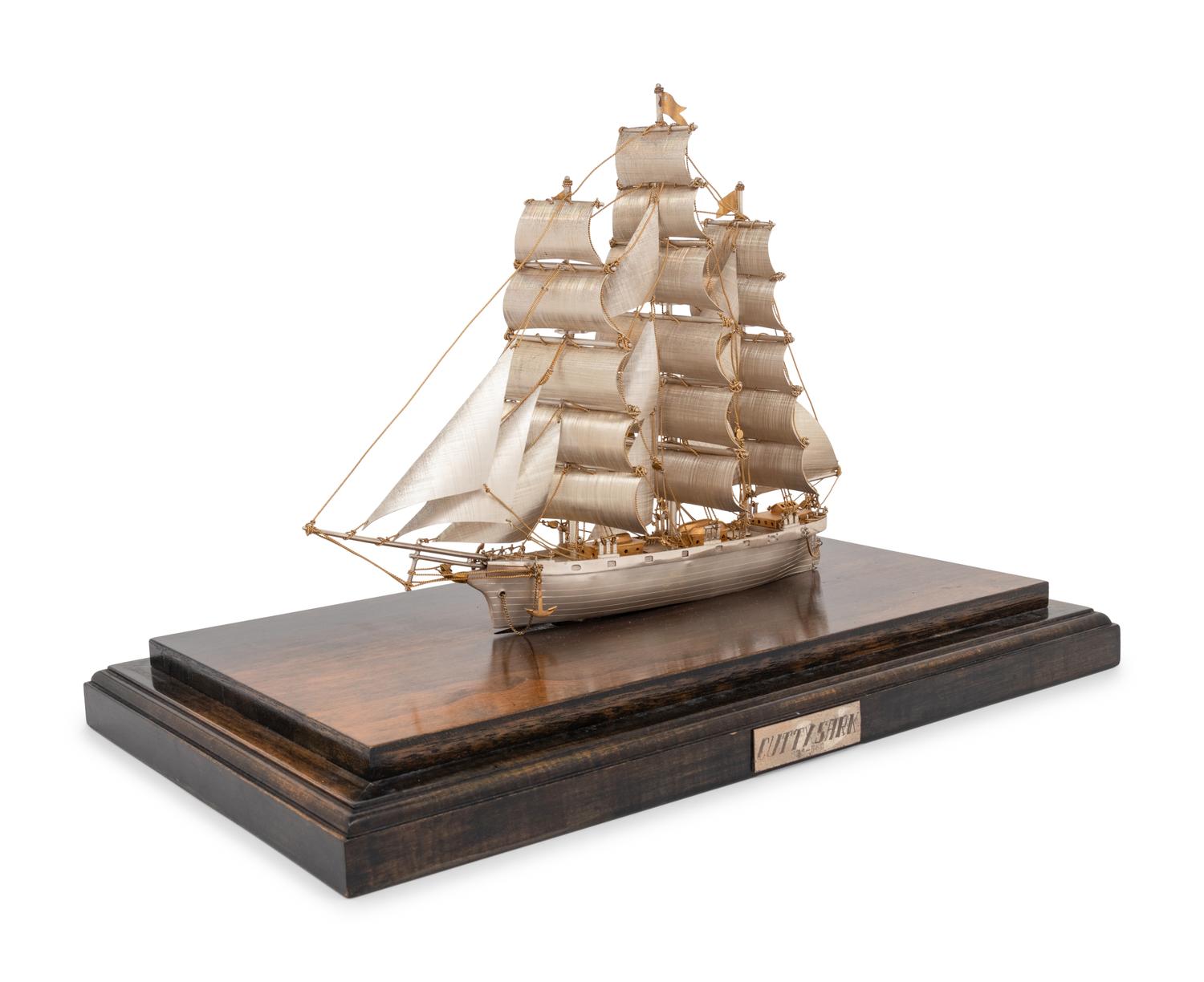 A Mexican Silver Model of the Cutty Sark