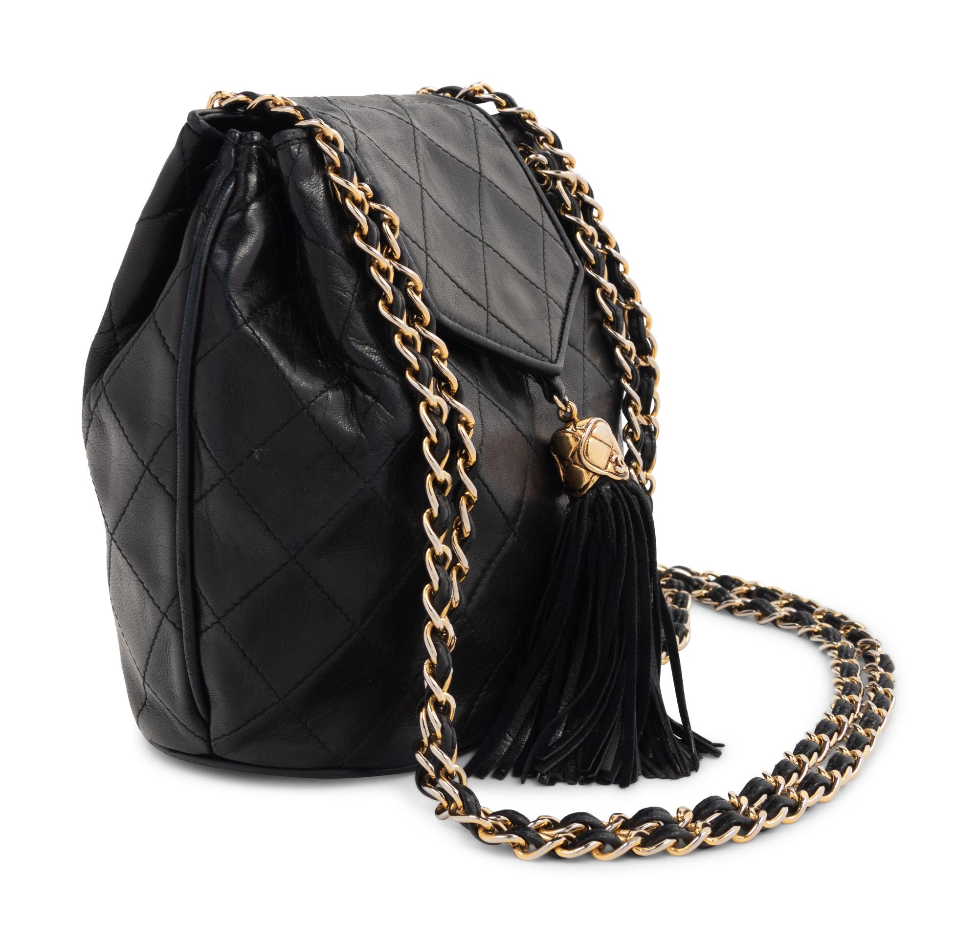 Chanel Quilted Leather Tassel Bag, 1989-91