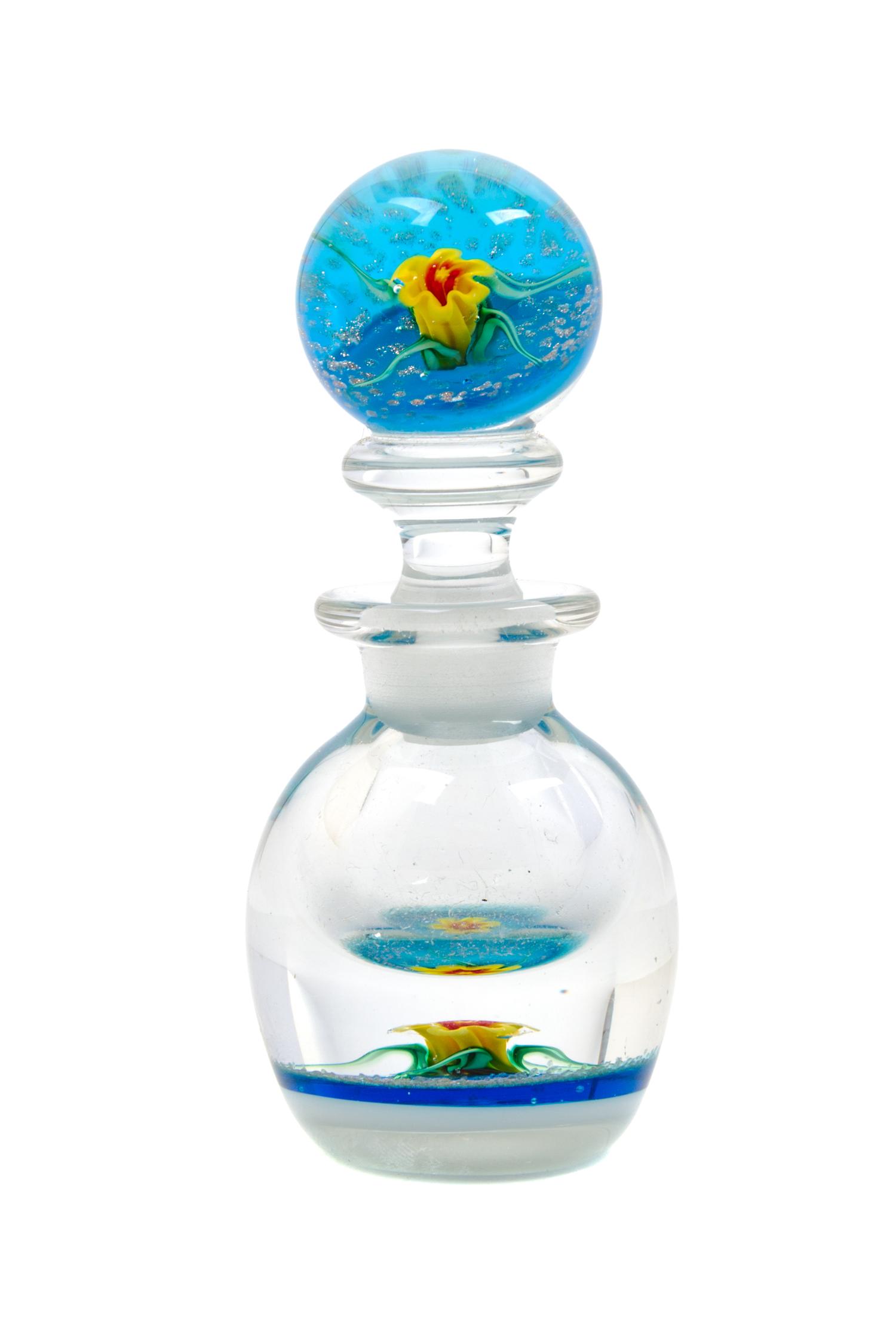 A Studio Glass Perfume Bottle Height 3 inches. — CHARLES KAZIUN II