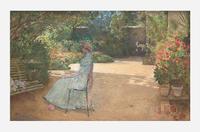Childe Hassam (American, 1859–1935) Mrs. Hassam in a Garden, Villiers-le-Bel