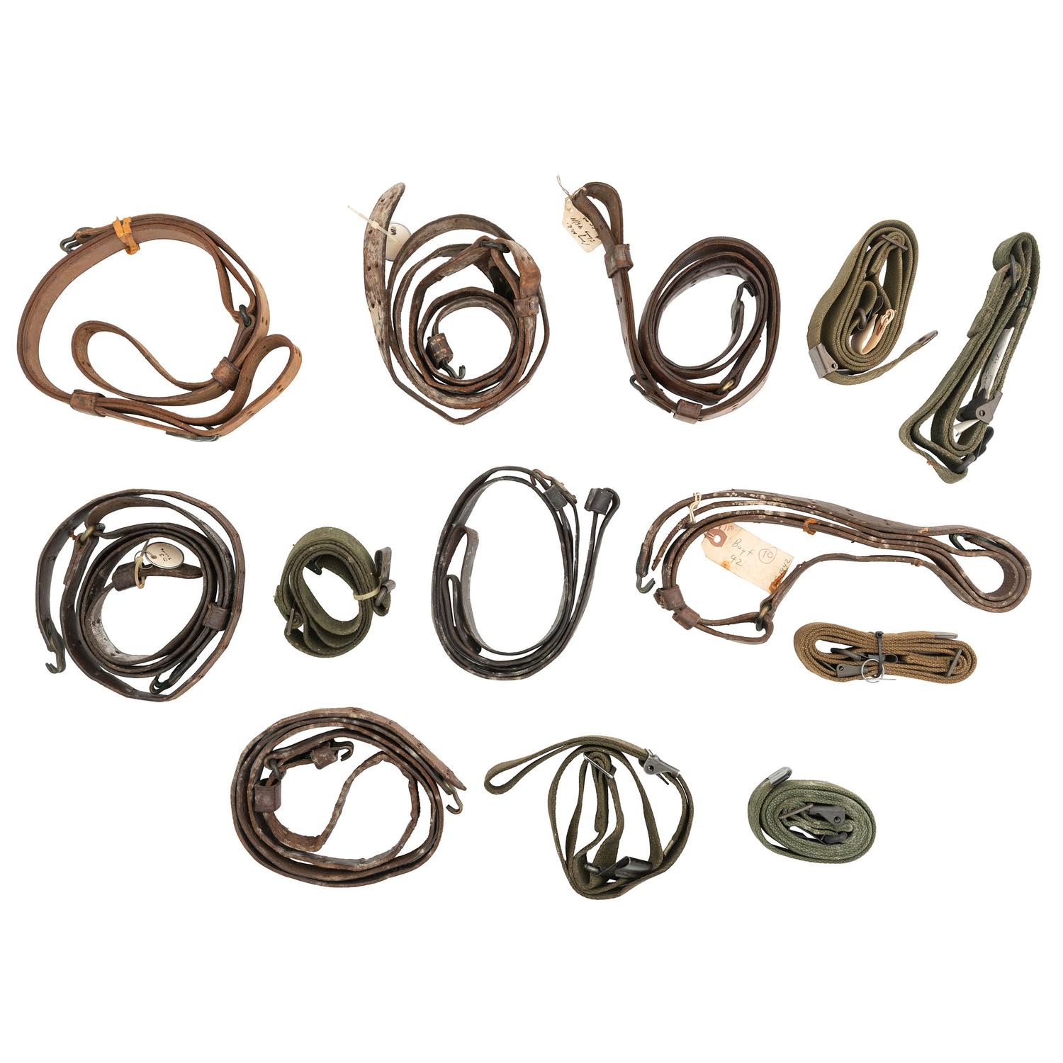 Lot of 13 US Military Rifle Slings