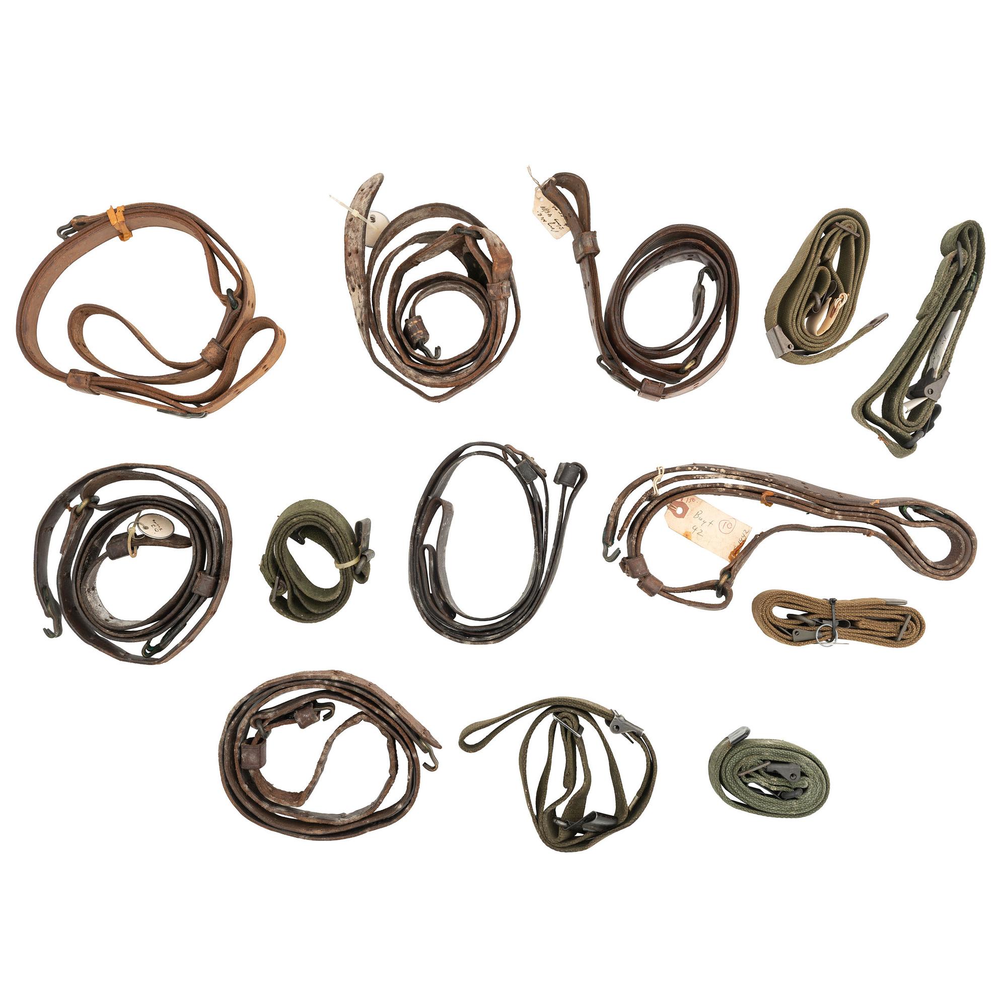 Lot of 13 US Military Rifle Slings