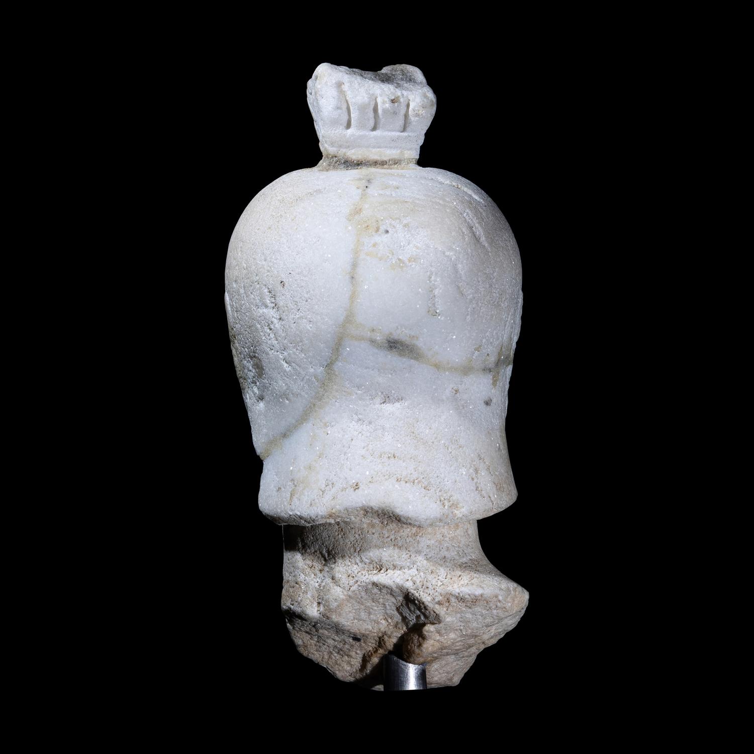 A Roman Marble Head of a Soldier