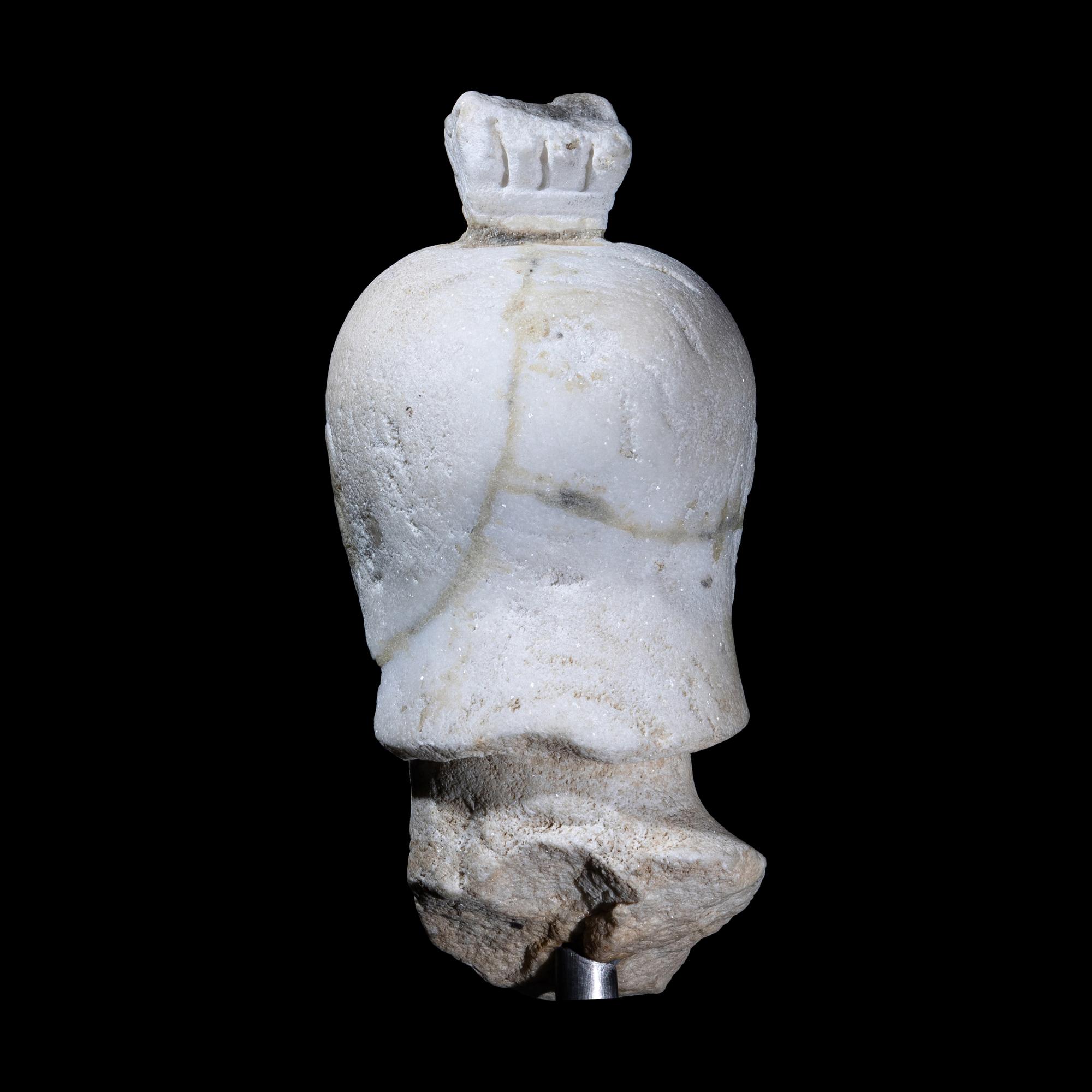 A Roman Marble Head of a Soldier