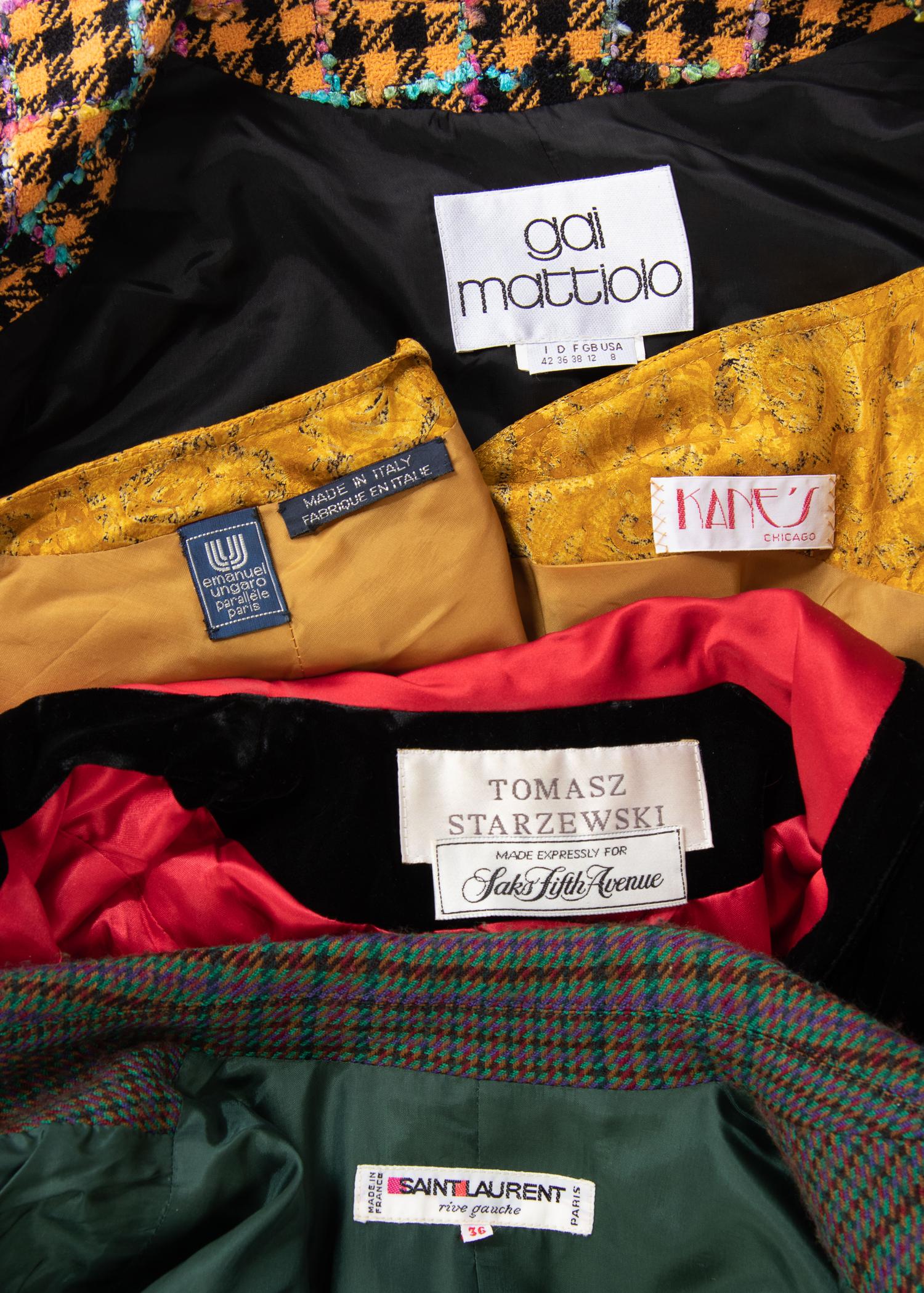 Collection of Four Vintage Designer Suits and Jackets, 1980-2000s