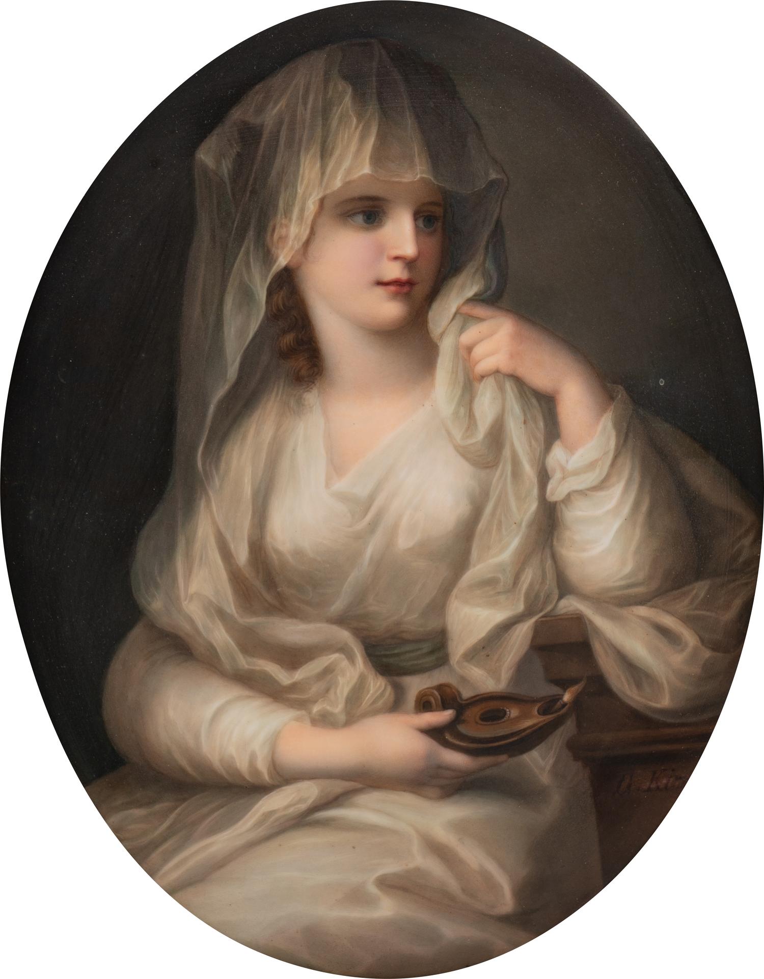 A Continental Porcelain Plaque