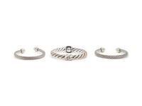 DAVID YURMAN, STERLING SILVER BRACELETS