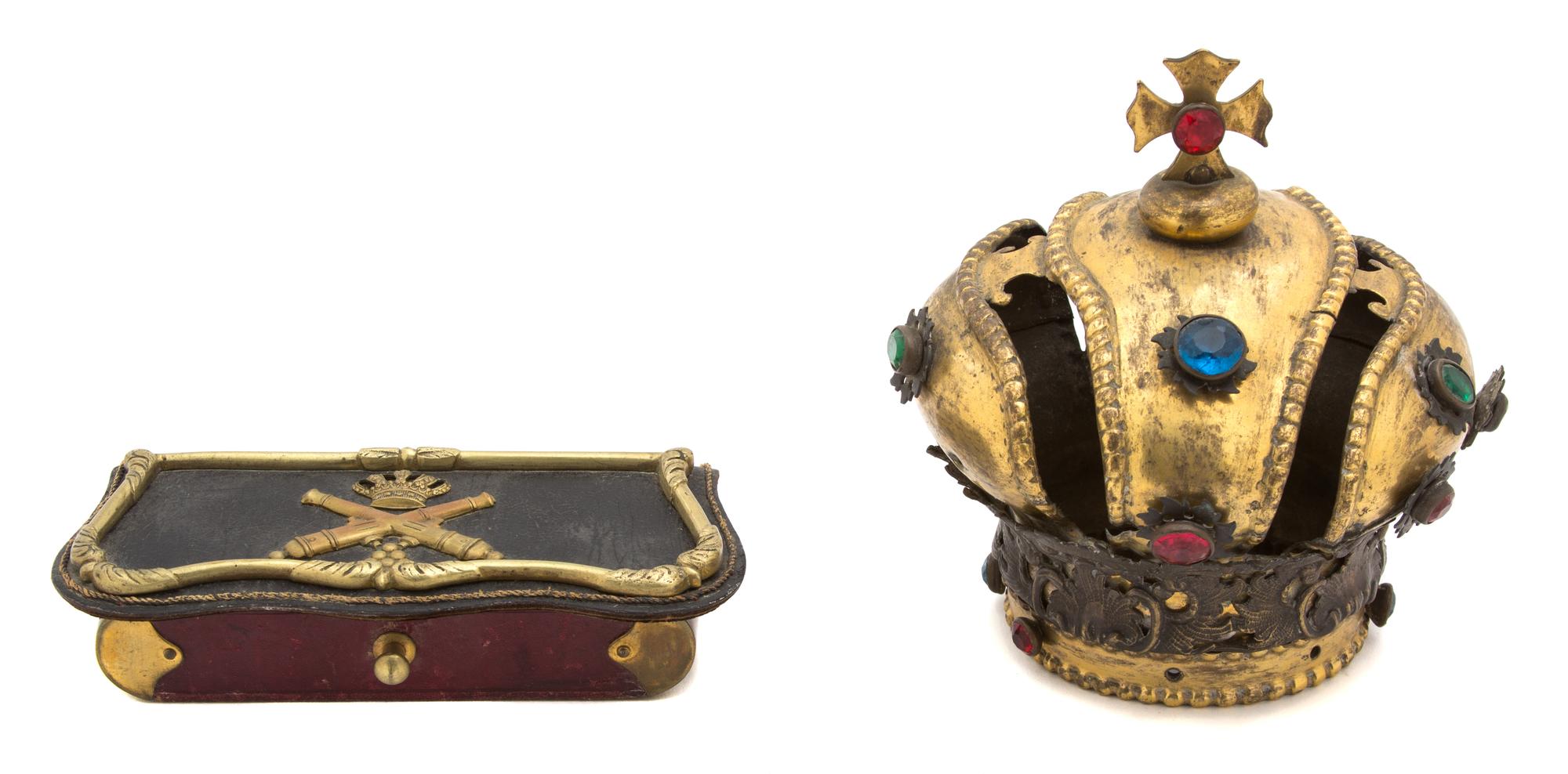 Two English Articles Height of crown 5 1/2 inches. — 19TH CENTURY