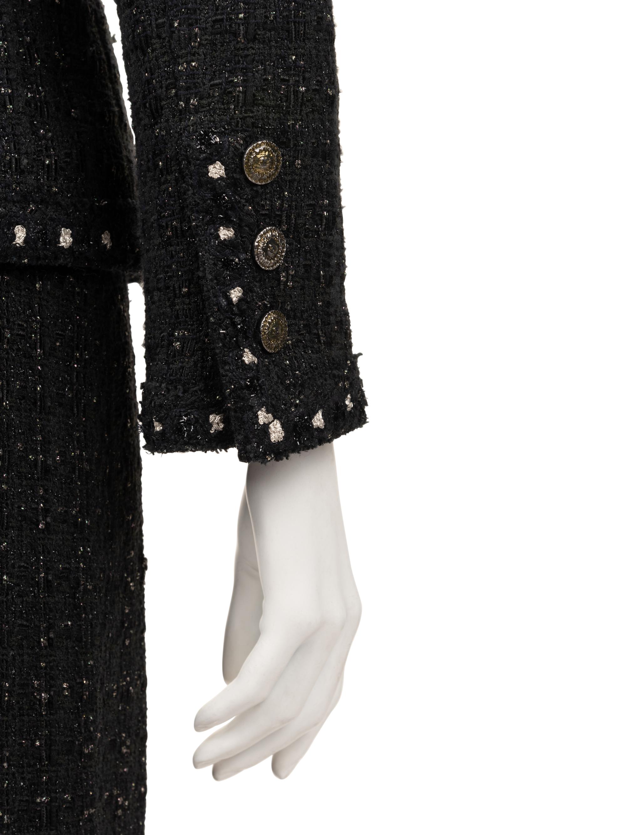 Chanel Embellished Wool Tweed Two-Piece Skirt Suit, Fall 2005