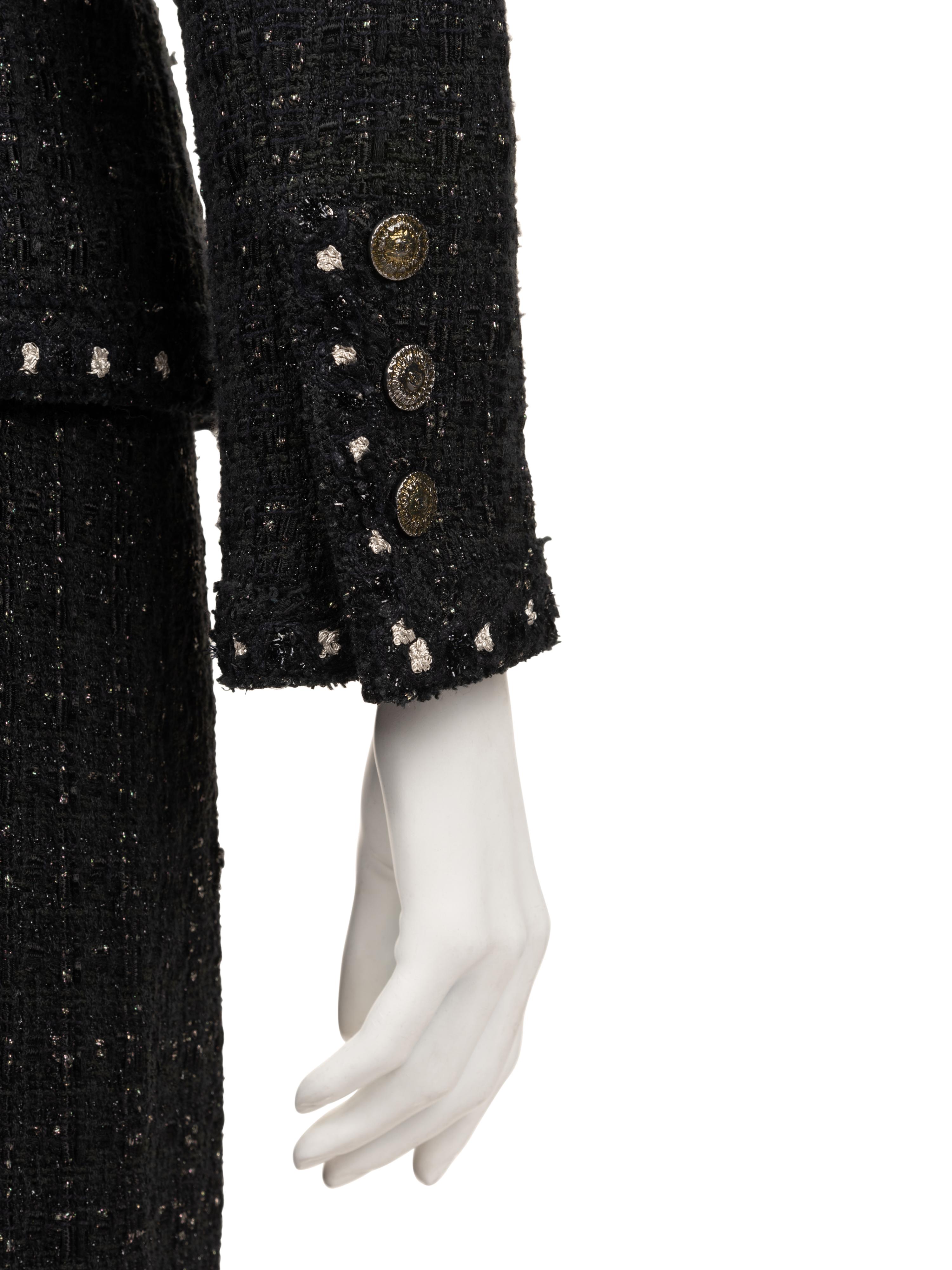 Chanel Embellished Wool Tweed Two-Piece Skirt Suit, Fall 2005