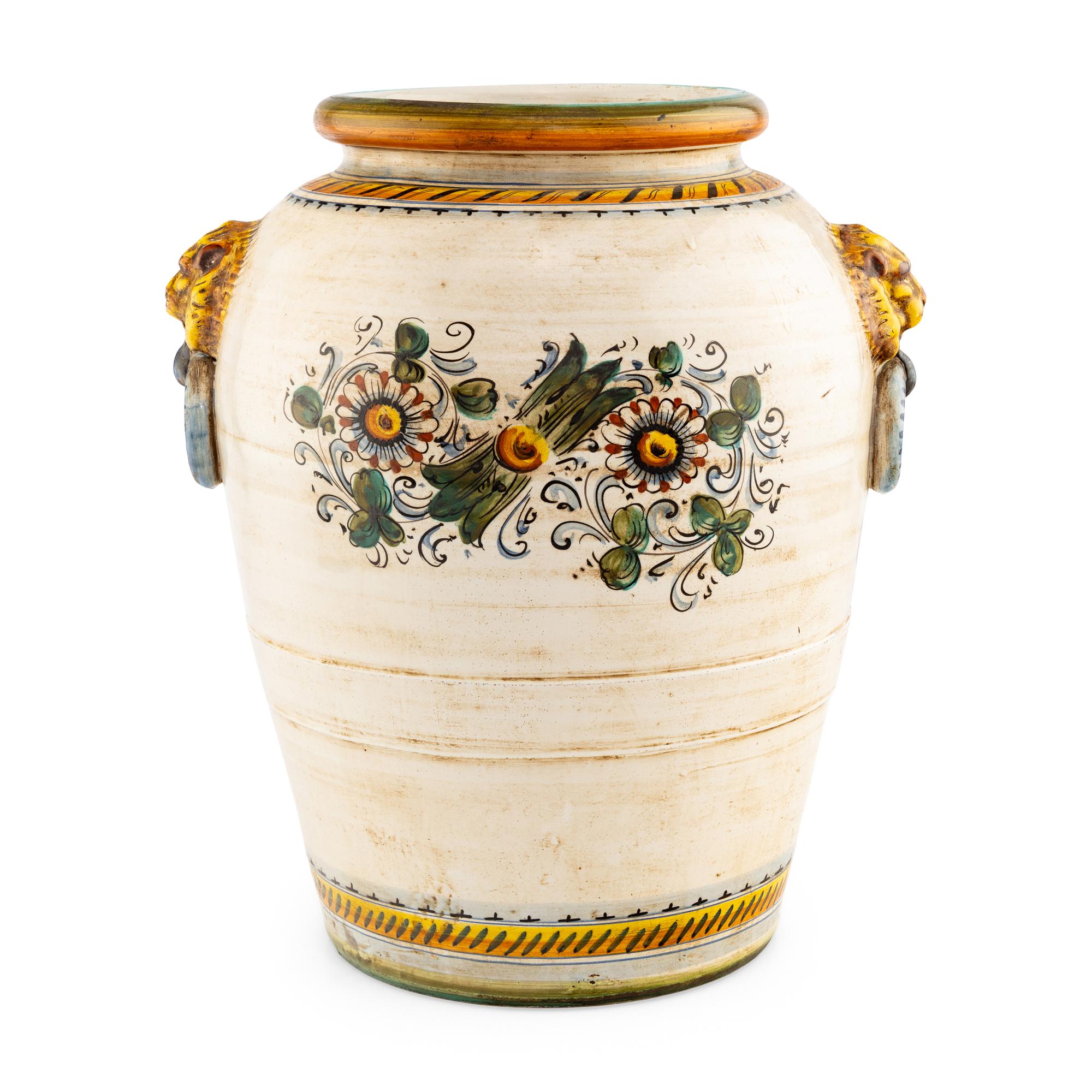 A Large Italian Majolica Jar