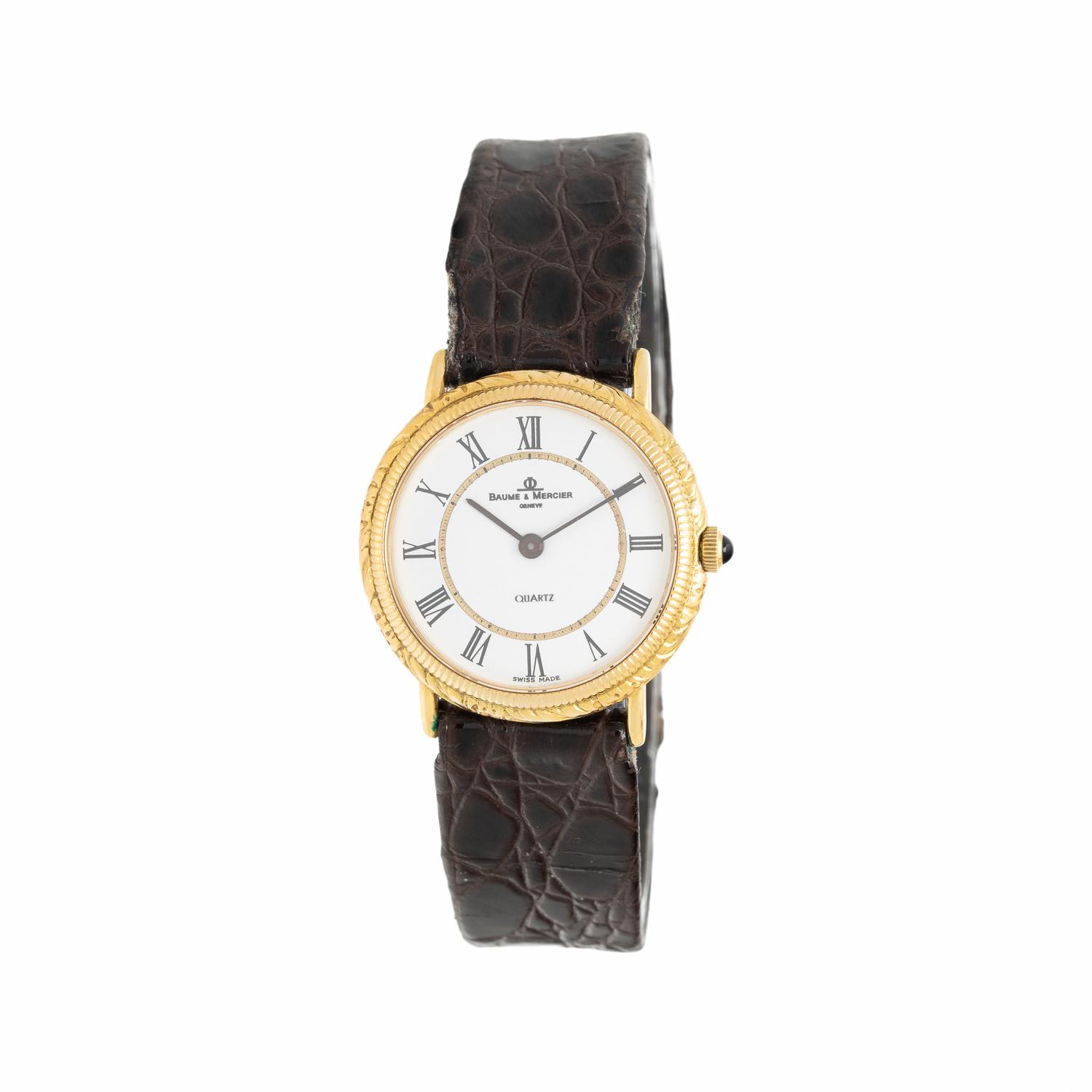 BAUME & MERCIER, 18K YELLOW GOLD WATCH