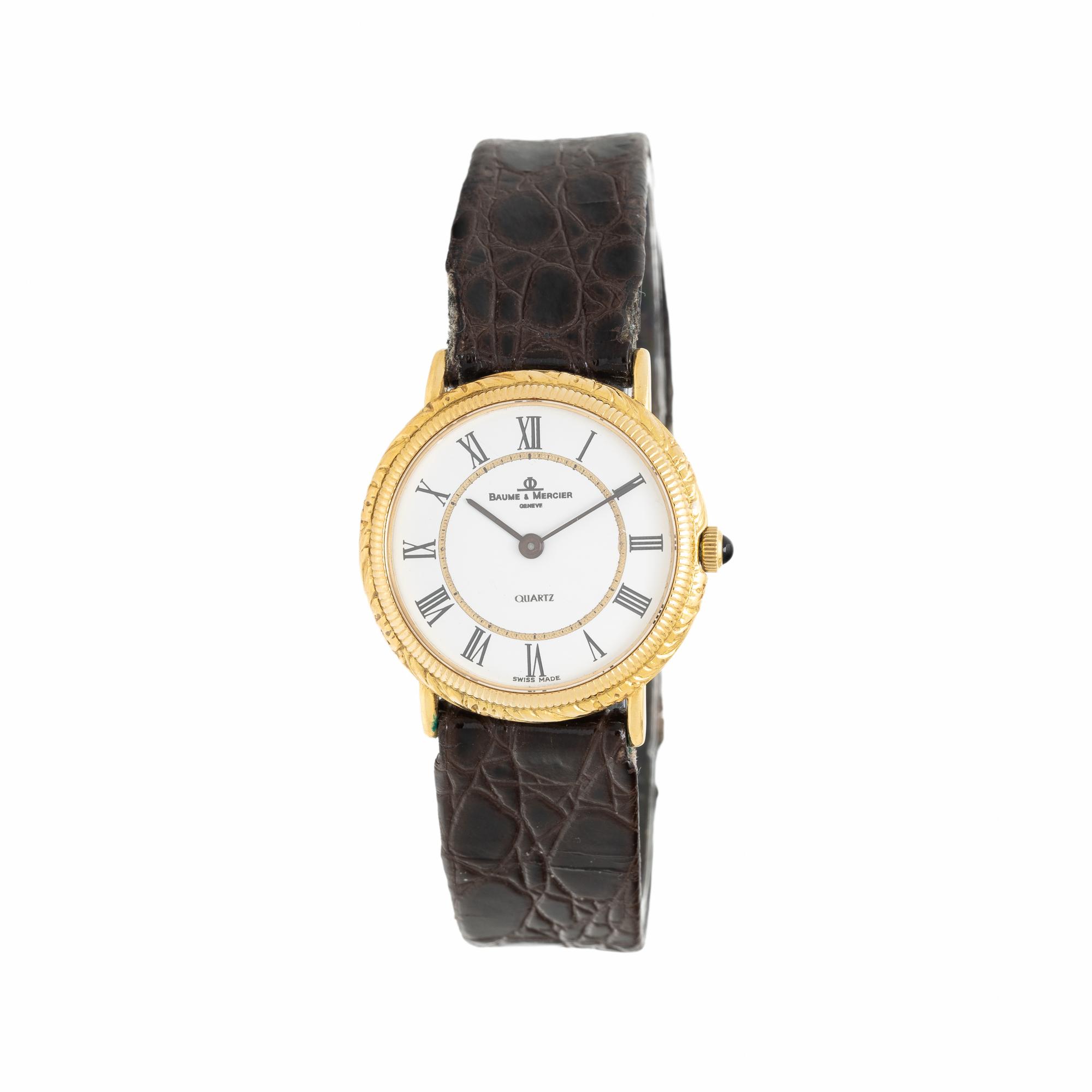 BAUME & MERCIER, 18K YELLOW GOLD WATCH