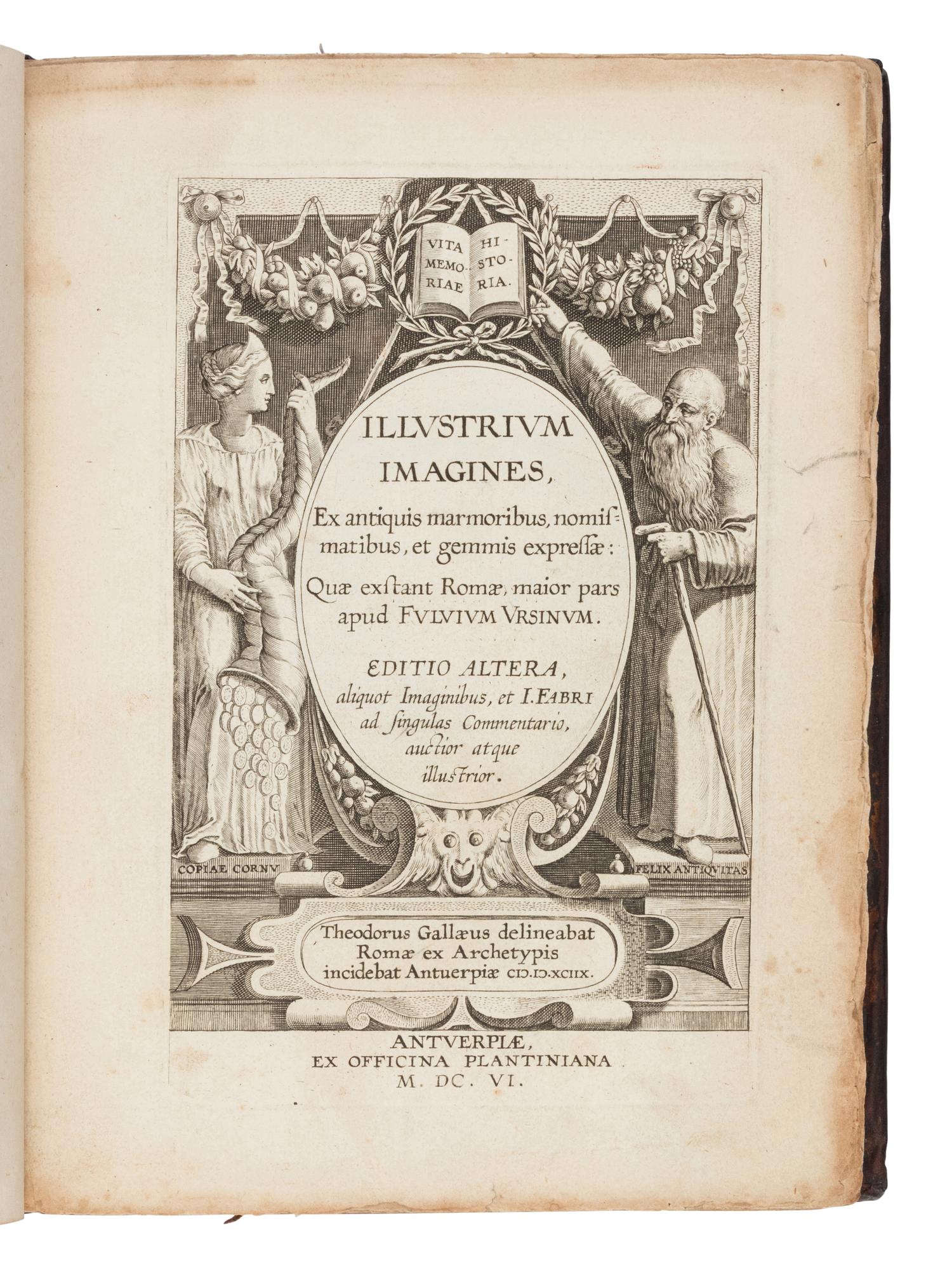 [Printing] Faber, Johannes. In Imagines Illustrium ex Fulvii Ursini Biblioteca