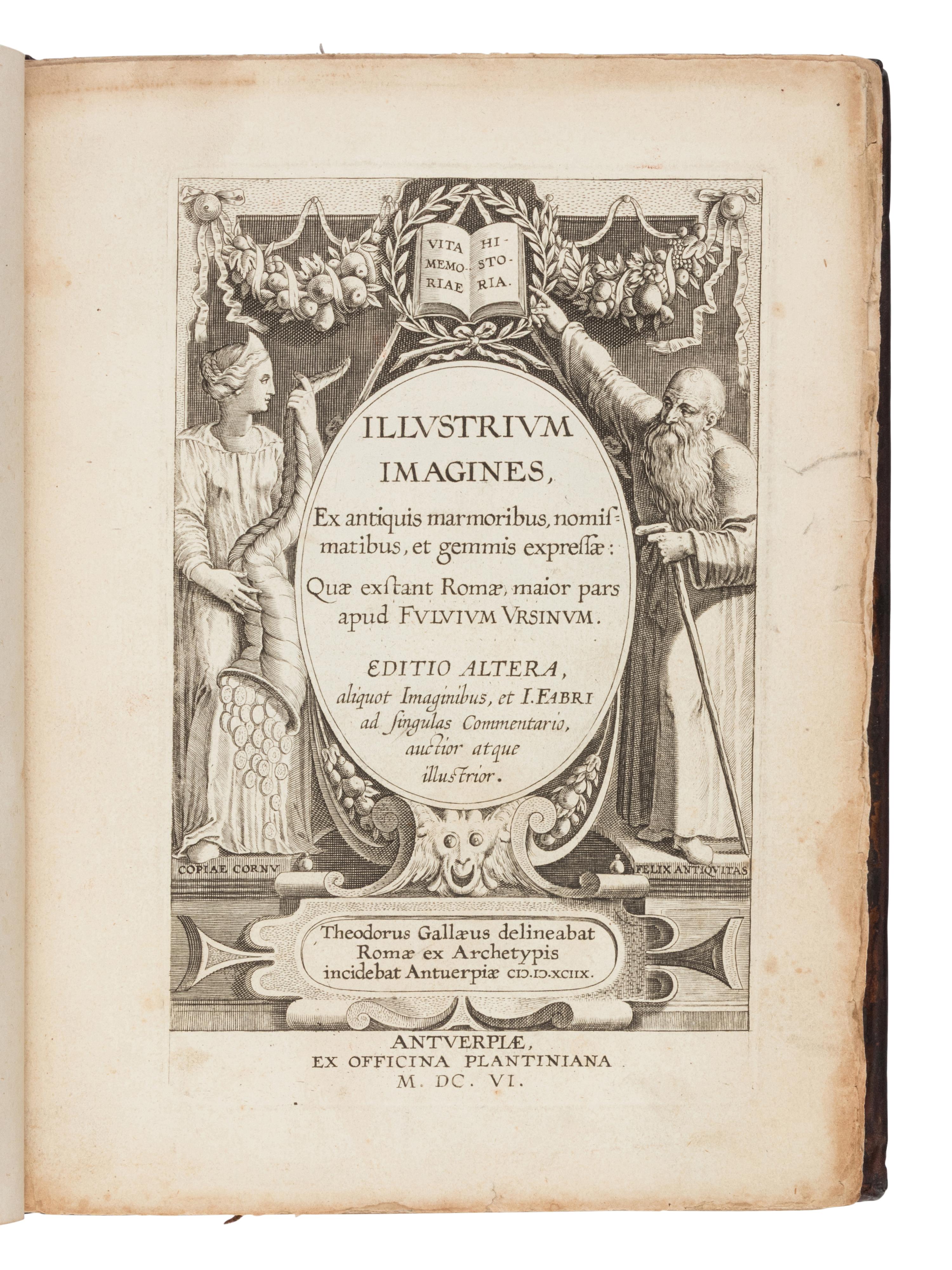 [Printing] Faber, Johannes. In Imagines Illustrium ex Fulvii Ursini Biblioteca