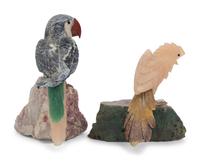 Two Hardstone Bird Figures