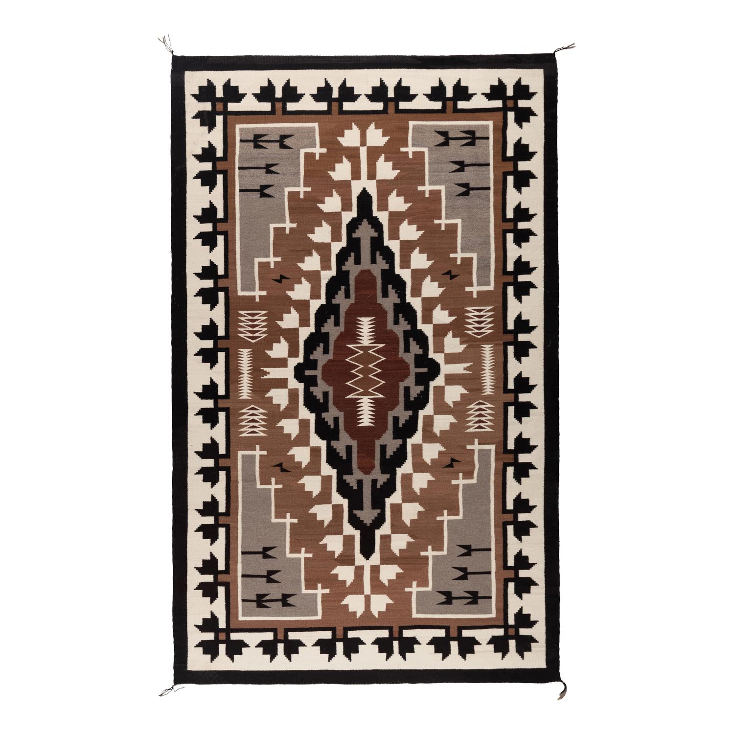 Navajo Two Grey Hills Weaving [Rug]