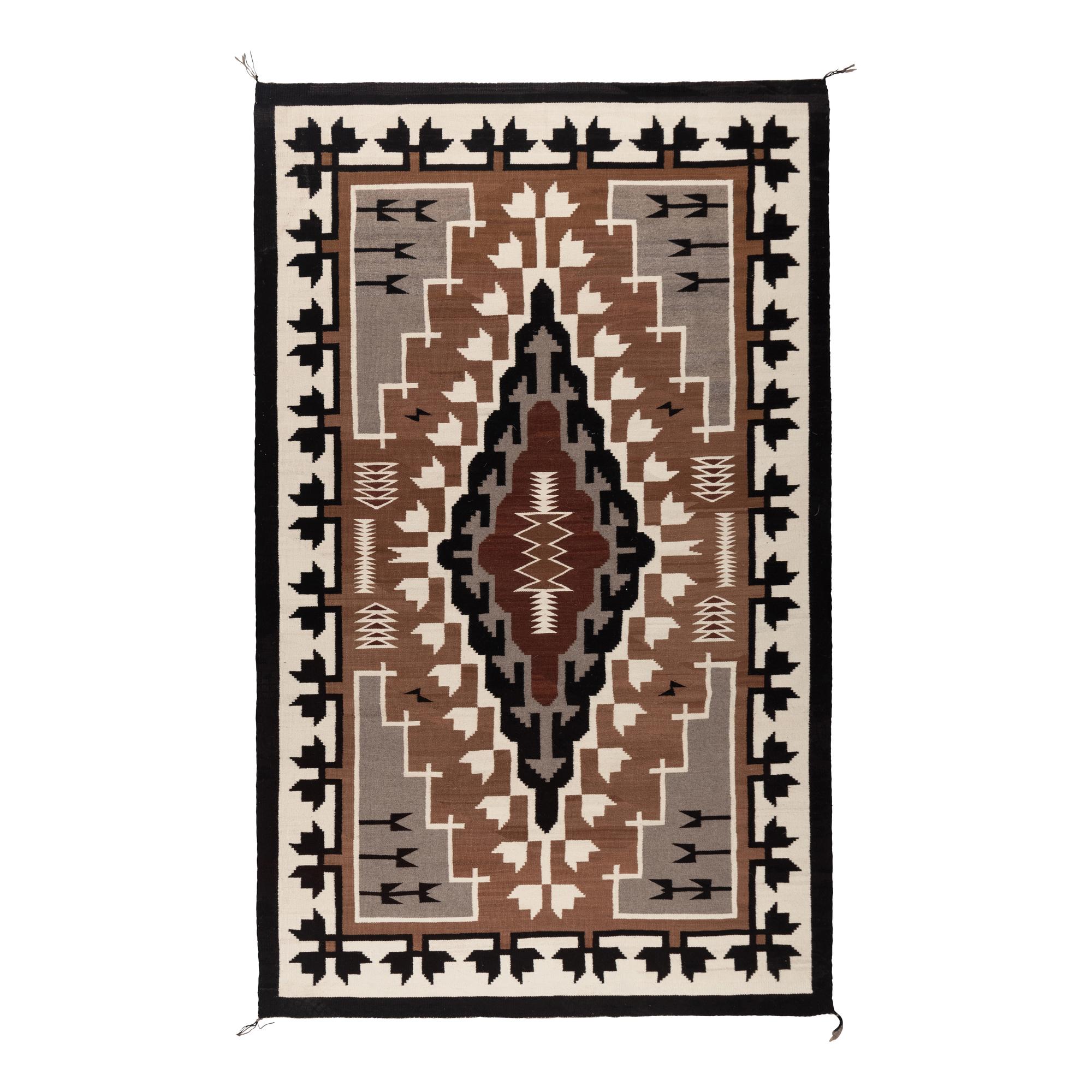 Navajo Two Grey Hills Weaving [Rug]