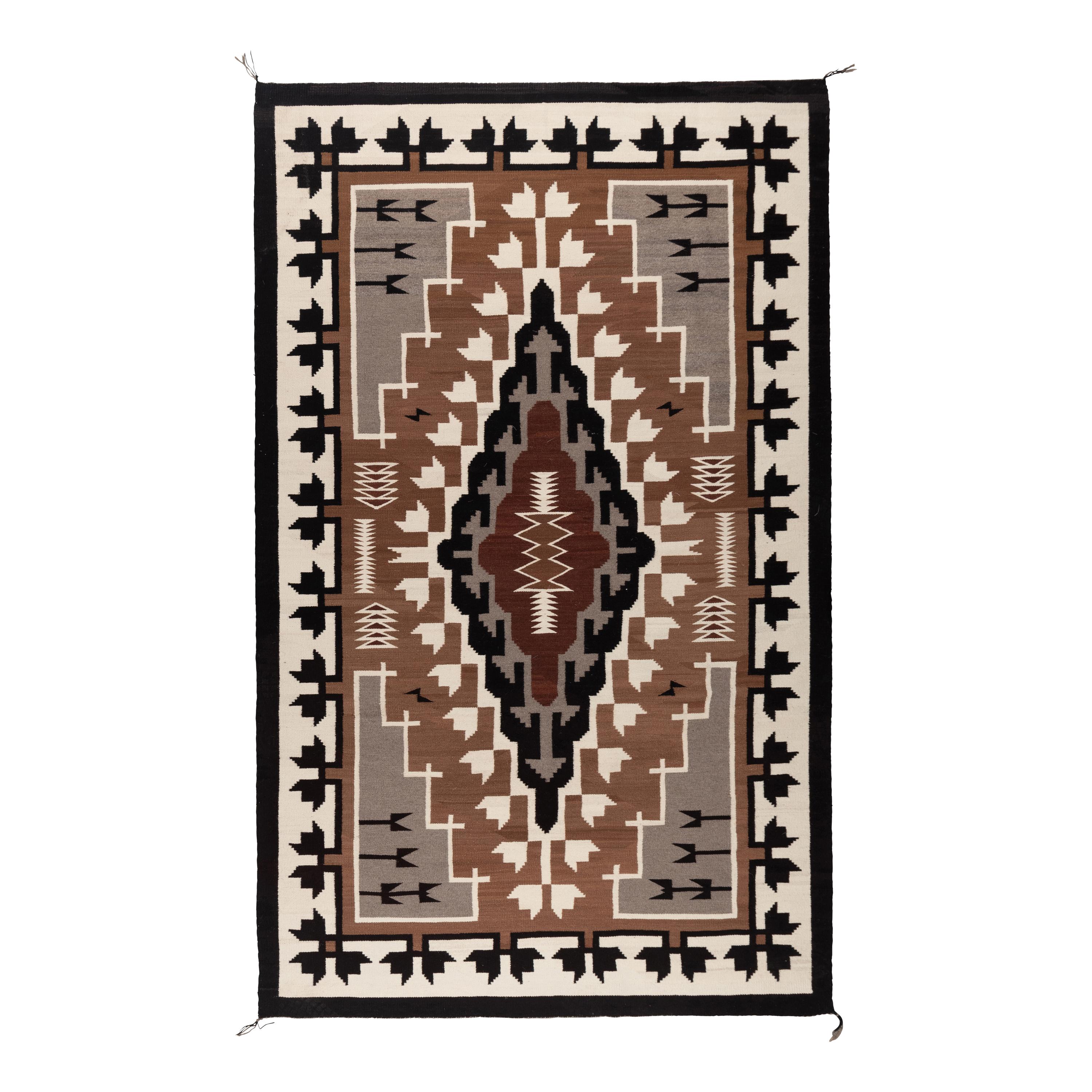 Navajo Two Grey Hills Weaving [Rug]