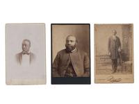 [EARLY PHOTO] 9 cabinet cards of African American subjects, incl. possible clergyman from Virginia.