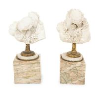 A Pair of Sèvres Style Biscuit Porcelain Bust Sculptures