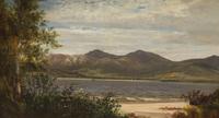 David Johnson (American, 1827-1908) — Boats on the Hudson River , 1869