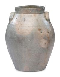An L. Marsilliot Two-Gallon Cobalt Decorated Stoneware Jug