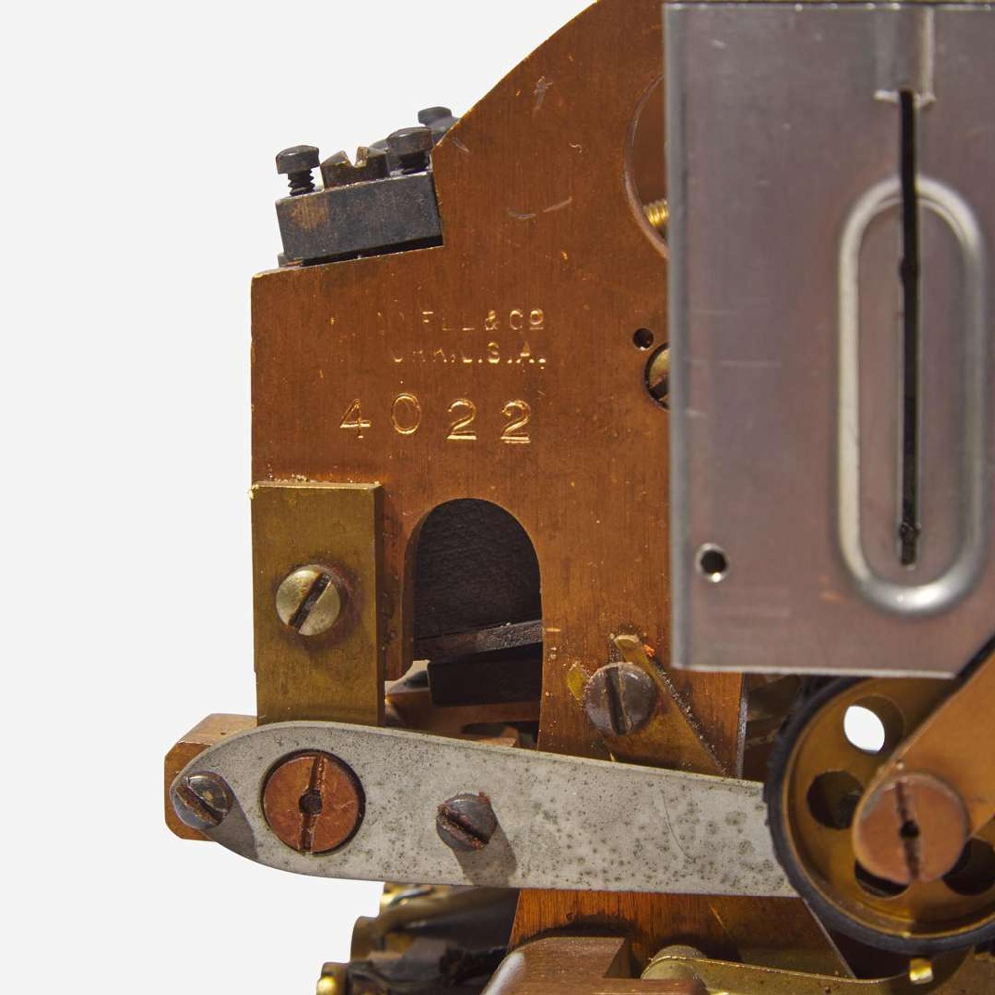 Thomas A. Edison (American, 1847-1931) Edison Universal Stock Ticker, Model 30-A, J.H. Bunnell & Co., USA, circa 1900