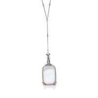 TIFFANY & CO., PLATINUM AND DIAMOND LORGNETTE
