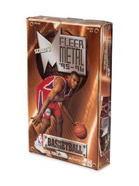 A Retail Box of 1995-96 Fleer Metal Series 2 Basketball Cards