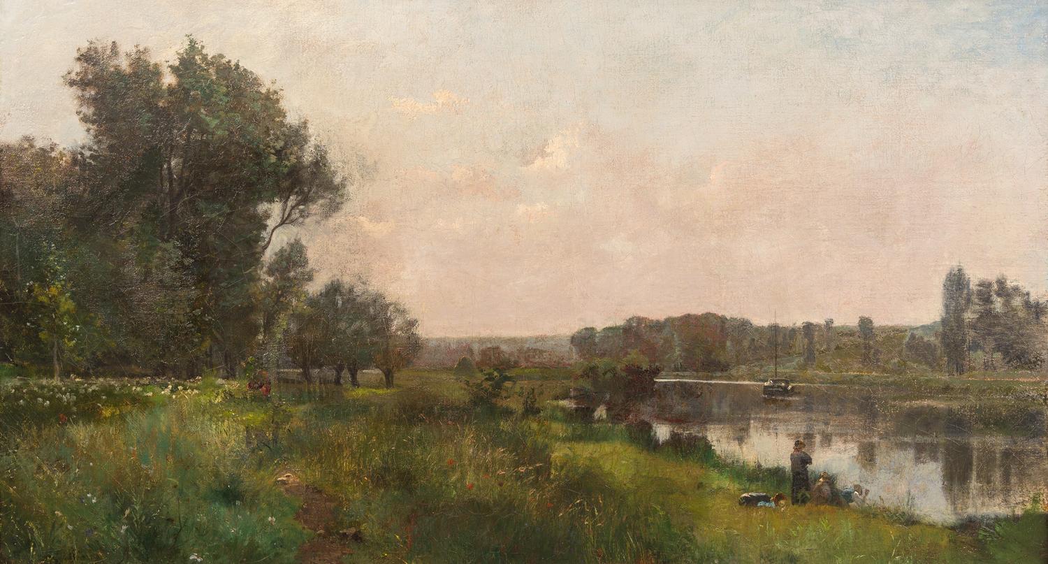 Attributed to Charles Francois Daubigny, (French, 1817–1878), On the Oise