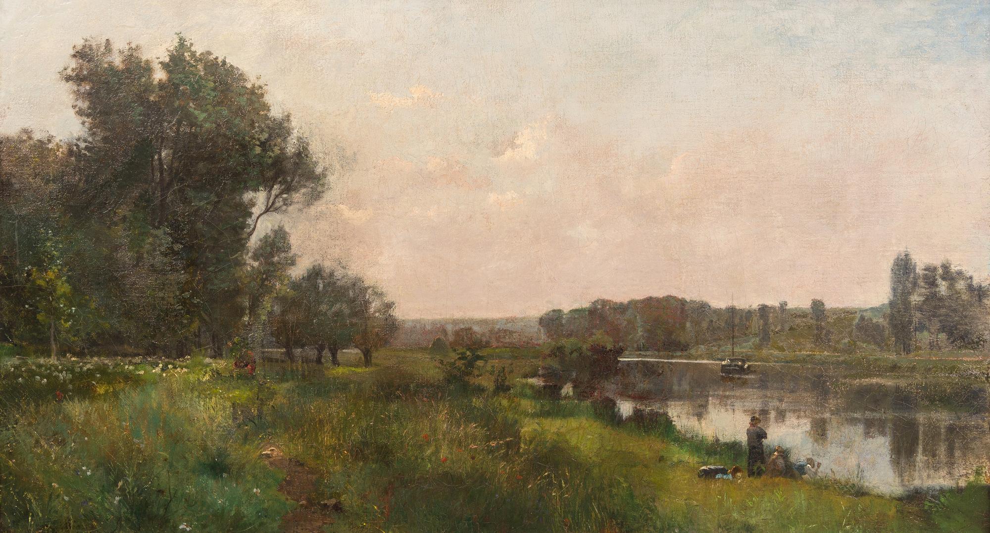 Attributed to Charles Francois Daubigny, (French, 1817–1878), On the Oise