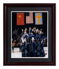 A 1980 United States Olympic Hockey Team Miracle on Ice Signed Autograph Photo (Beckett Authentication Services)