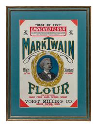 A Mark Twain Enriched Flour Advertising Poster
