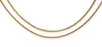 A 14 Karat Yellow Gold Byzantine Link Chain Necklace, UnoAErre, 32.90 dwts.