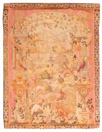 A Continental Wool Tapestry Height 59 x width 47 inches. — 19TH/20TH CENTURY