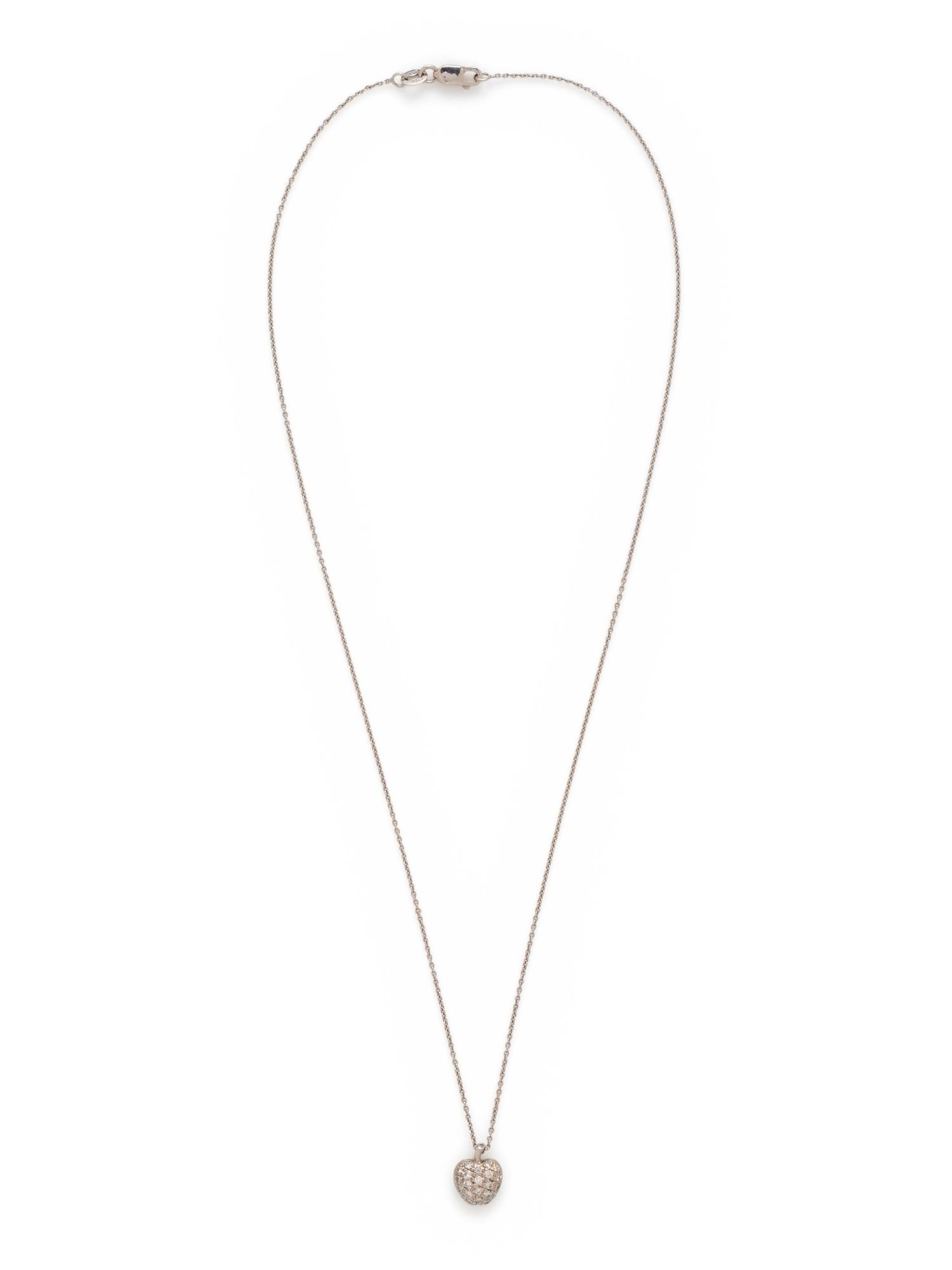 ROBERTO COIN, DIAMOND 'TINY TREASURES APPLE' PENDANT/NECKLACE