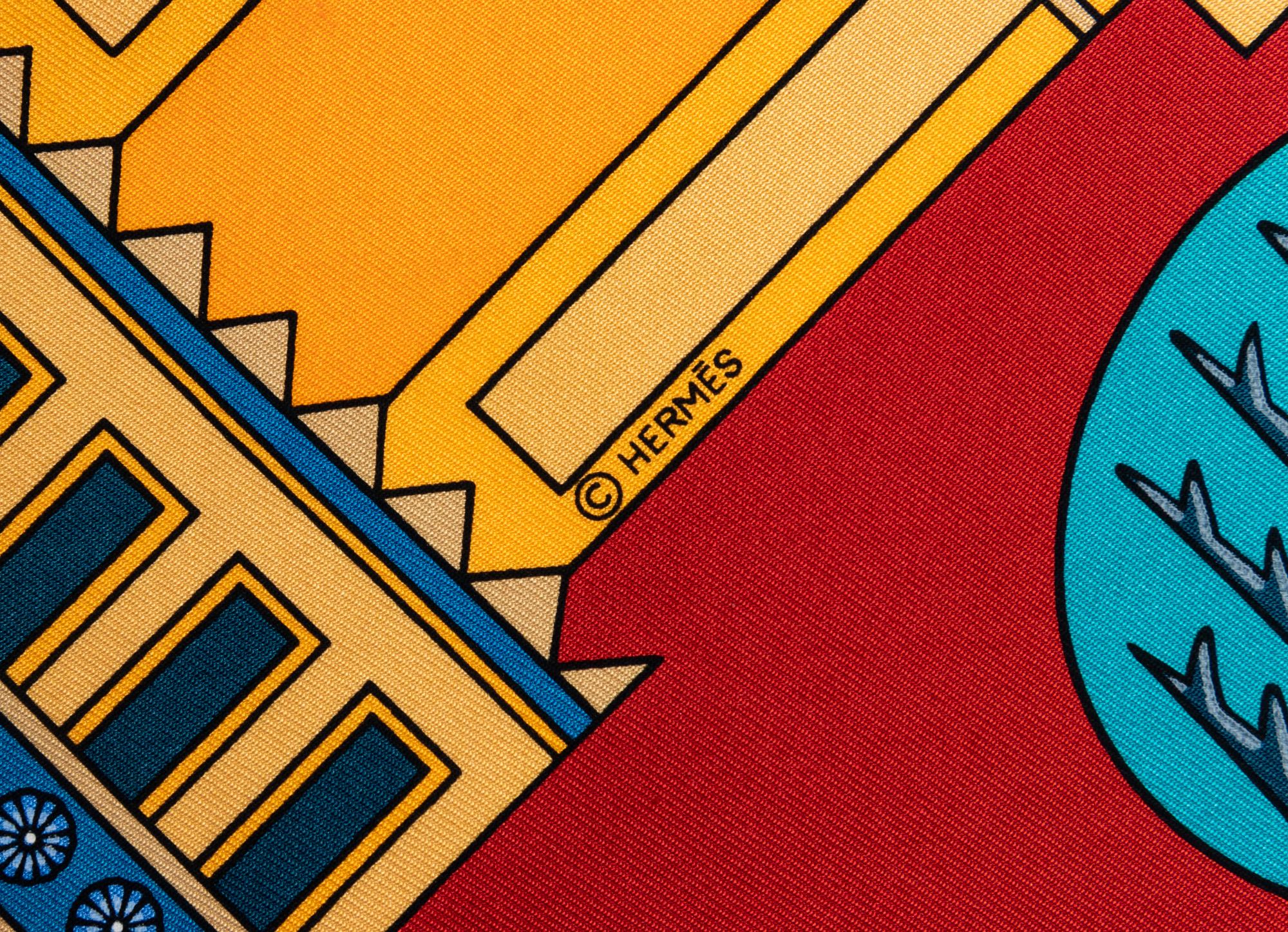 Two Hermès 90cm Silk Scarf, Carré