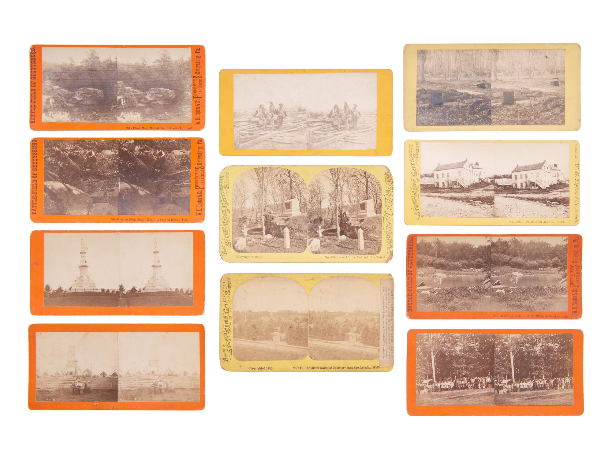 [CIVIL WAR]. 31 post-war views of Gettysburg and vicinity.