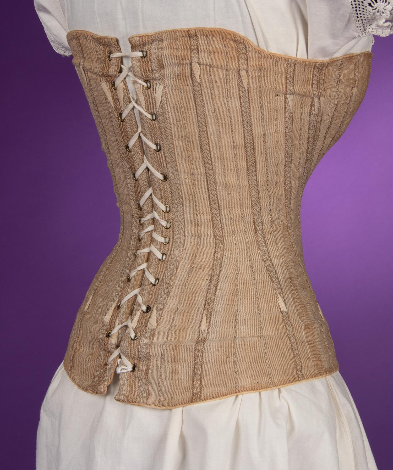 A Corset, 'Woven in Two Pieces' 1880s
