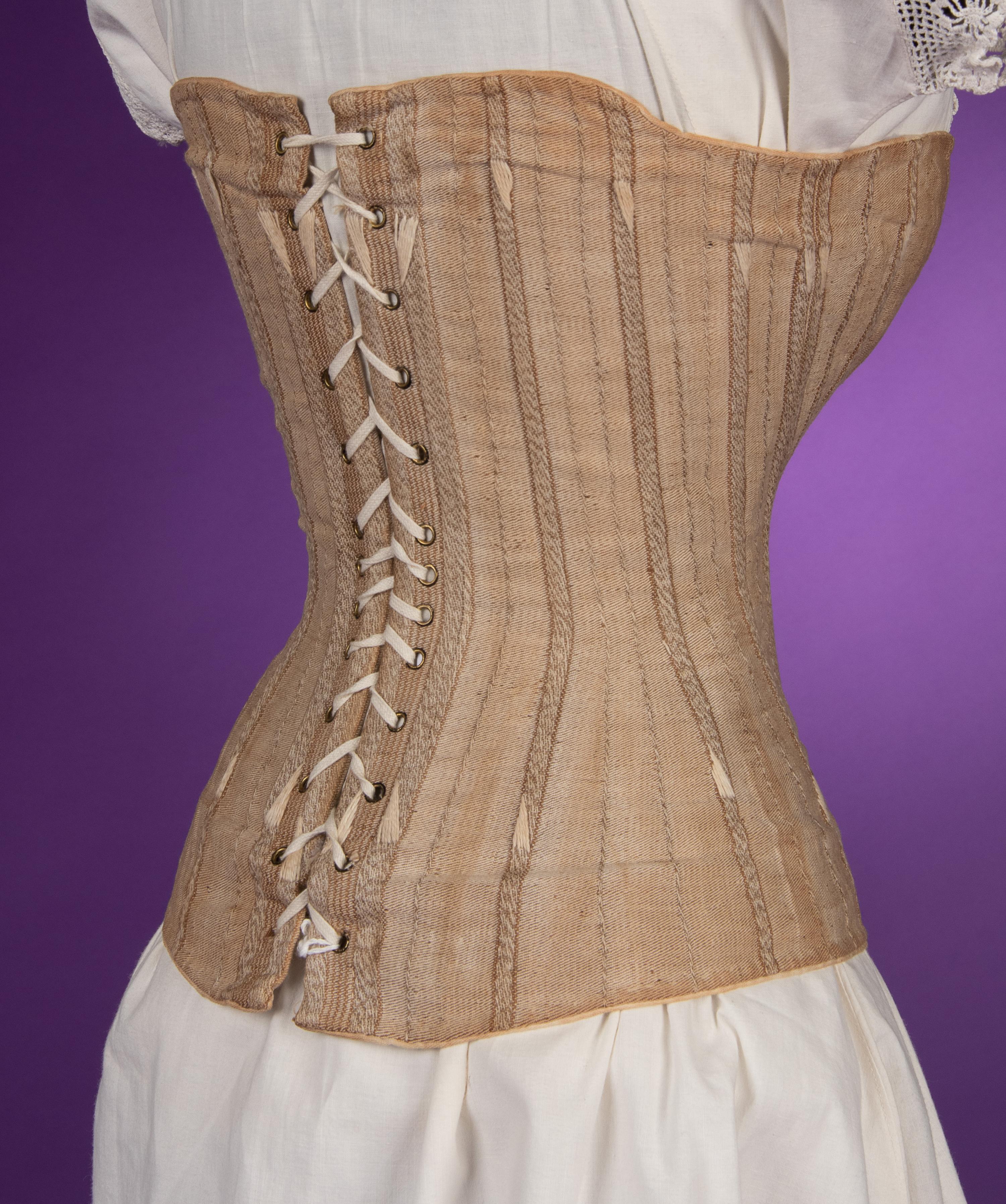 A Corset, 'Woven in Two Pieces' 1880s