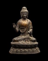 A Chinese Parcel Gilt Bronze of Buddha